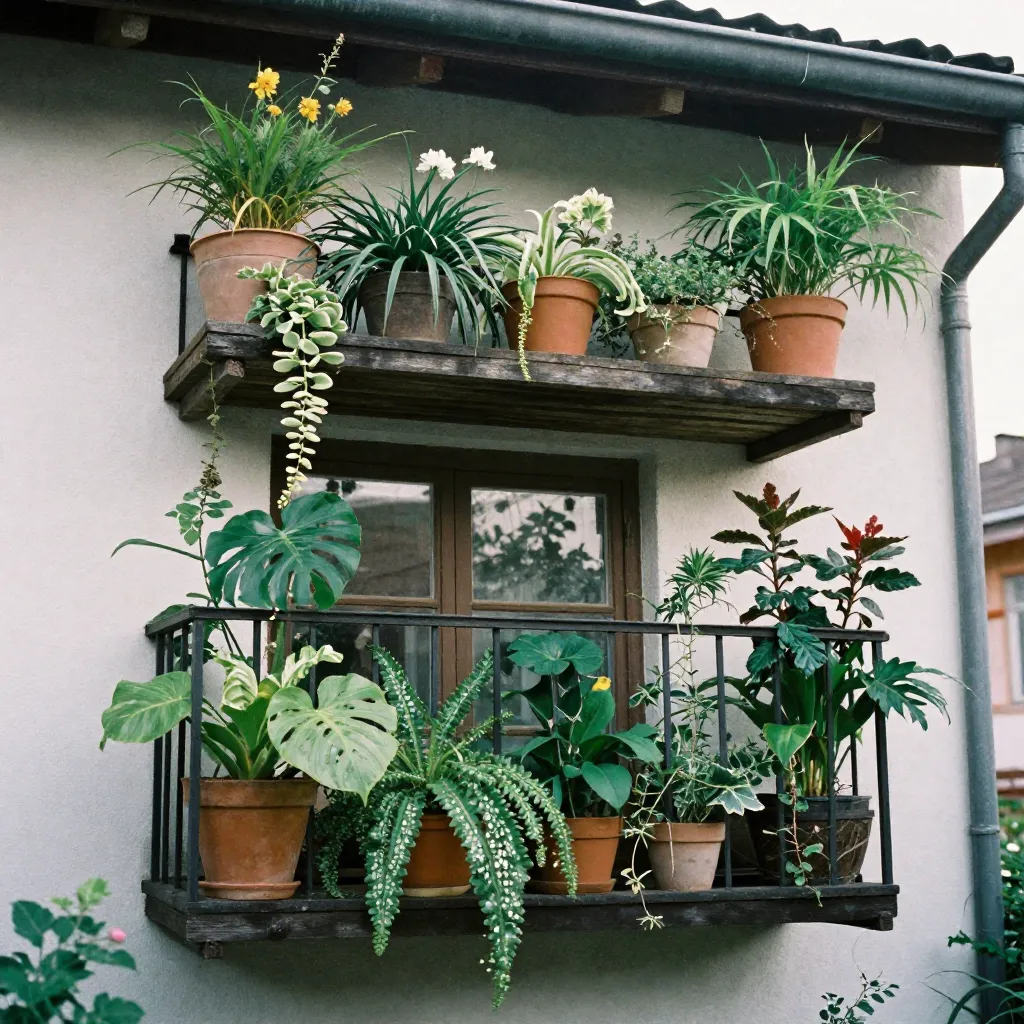 Early season vertical garden setup